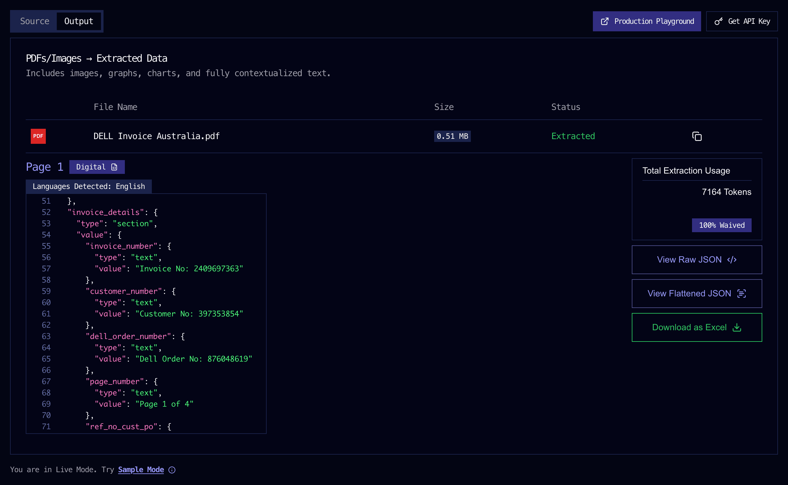 Extract API | Nex AI